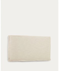 Biały tapicerowany zagłówek 206x106 cm Tanit – Kave Home