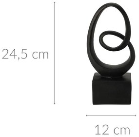 Figurka dekoracyjna Abstrakcja 1, wys. 24,5 cm