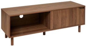Szafka pod telewizor SLIDY, kolor ciemnego drewna, 120 x 40 x 42 cm