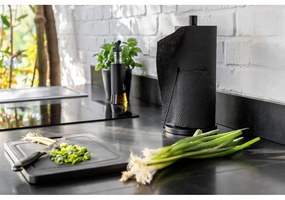 Czarny metalowy stojak na ręczniki papierowe Wenko Black Outdoor Kitchen Clayton