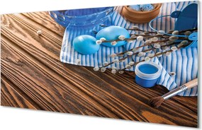 Szkło do Kuchni na Ścianę Malowane Jajka i Bazie