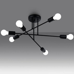 Żyrandol NORAH 6R czarny SOLLUX  LIGHTING