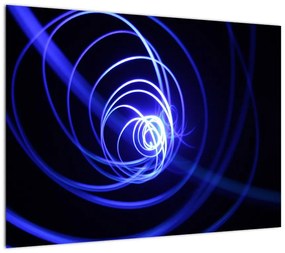 Obraz niebieskich spiral (70x50 cm)