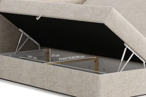 Łóżko kontynentalne Odette