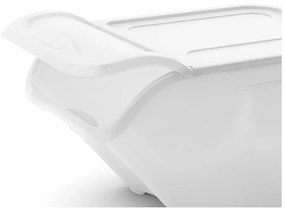Biały plastikowy pojemnik z pokrywką 55x39x46 cm All In Box – KIS