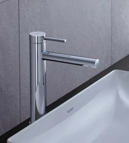 Duravit Circle jednouchwytowa bateria umywalkowa L Chrom - strumień AirPlus