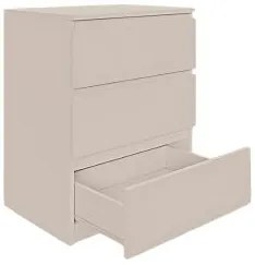 Komoda BASIC 3 szuflady – Kaszmir | 61x75x40 cm