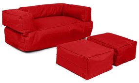 Czerwona sofa dla dzieci 100 cm Nier – Floriane Garden