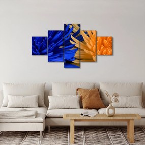 Szczegółowy obraz kwiatów (125x70 cm)
