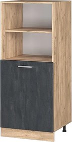 Szafka kuchenna czarny beton 60x57x143 r-line