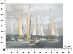 Obraz 100x80 cm Gold Boat – Mauro Ferretti