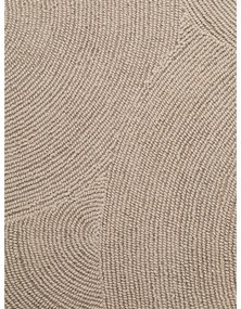 Beżowy wełniany okrągły dywan tkany ręcznie ø 120 cm Eleni Light Beige – Hanse Home