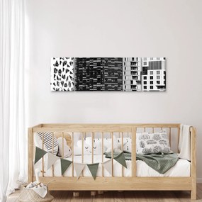 Obraz architektury czarno-białej (170x50 cm)