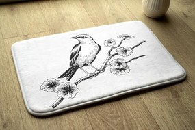 Dywanik do łazienki Dywanik do łazienki Ptak na drzewie