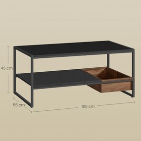 Stolik konferencyjny E1081 BK, czarny