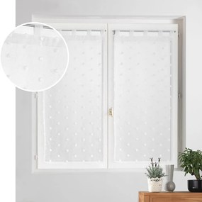 Biała firanka 60x120 cm Pompinou – douceur d'intérieur