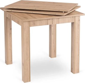 Stół Kwadratowy Rozkładany BEN 80-200 cm Dąb Artisan Skandynawski