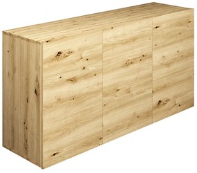 Wisząca komoda z półkami dąb artisan - Elorones 3X