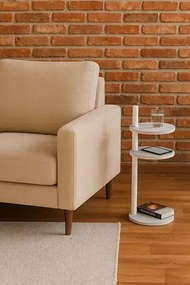 Stolik pomocniczy beton + biały B1-S35