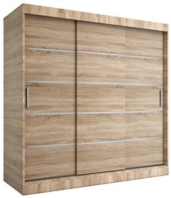Szafa przesuwna dąb sonoma 200 cm W6-E21