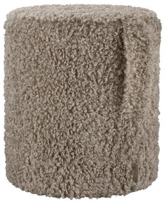 Brązowy puf z materiału bouclé Teddy – Blomus