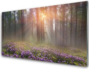 Panel nad blat kuchenny Leśny Ogród W Rozkwicie