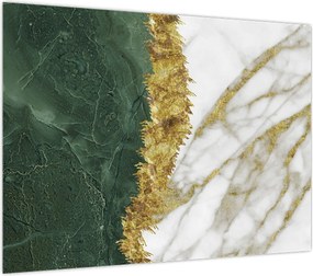Obraz na szkle - Zielony marmur N⁰1 (70x50 cm)