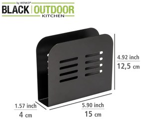 Czarny serwetnik Wenko Black Outdoor Kitchen Baco