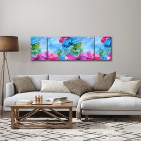 Obraz - Kolorowe fale (170x50 cm)