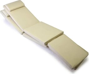 Zestaw 2 szt. poduszek Garth II na leżaki - kolor kremowy