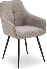 Krzesło Tapicerowane do Salonu PALMA Cappuccino Nowoczesne