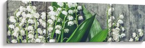 Obraz konwalii (170x50 cm)