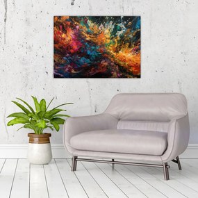 Obraz na szkle - Abstrakcja kolorów II. (70x50 cm)