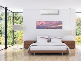 Obraz - Zmierzch nad miastem (170x50 cm)