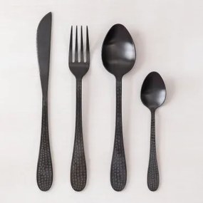 Zestaw Sztućców 16 Elementów Ze Stali Nierdzewnej Aina Negro Mate - Sklum