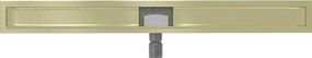 Mexen Flat korpus do odpływu liniowego 100 cm, złoty szczotkowany - 1A15100