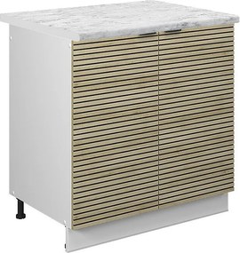 Szafka pod zlew panel dębowy 80x60x82 fame-line