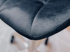 Czarne krzesło biurowe AVOLA VELVET