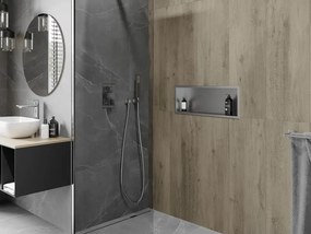 Mexen X-Wall-R półka wnękowa z kołnierzem 60 x 20 cm, inox - 1910602010