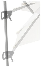 Biały parasol ogrodowy ø 350 cm Numana – Tomasucci