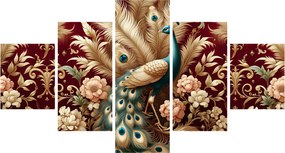 Obraz – Elegancki paw (125x70 cm)