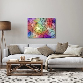 Obraz - Abstrakcja wielokątna (70x50 cm)