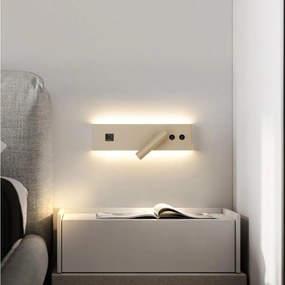 Brilagi-LED Kinkiet punktowy z portem USB NOCTIS LED/3W/230V+LED/9W beżowy