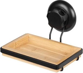 Mydelniczka/Gąbka z Przyssawką Bambus Czarny Mat