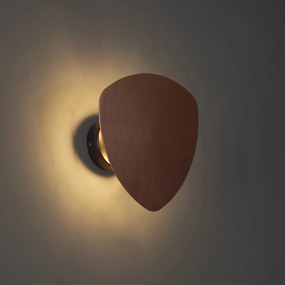 Designerski kinkiet brązowy organiczny 20 cm 2-źródła światła - Pulley