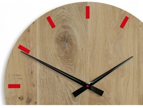 Zegar na ścianę nowoczesny drewniany z cichym mechanizmem okrągły solidny