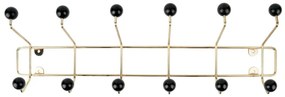 Wieszak ścienny z czarnymi elementami PT LIVING Saturnus, dł. 53,5 cm
