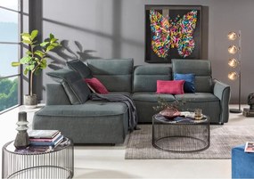 Narożnik MURILLO L z elektryczną regulacją siedziska Lewostronny w tkaninie VOGUE 12 WERSAL