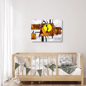 Obraz na szkle malarstwa z epoki starożytnej (70x50 cm)