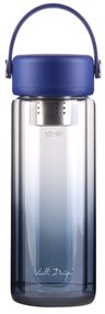 Niebieska szklana butelka 350 ml Fuori – Vialli Design